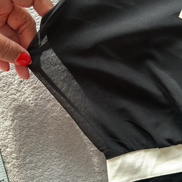 Express | Womens Sleeveless Color Block Bodycon Dress with Mesh - Size L - Picture 4 of 9